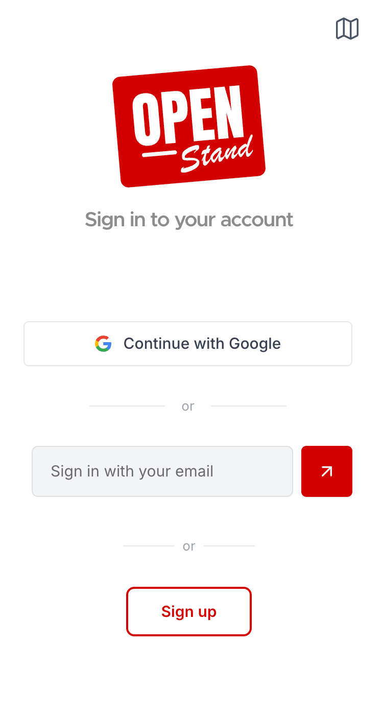 OpenStand sign in